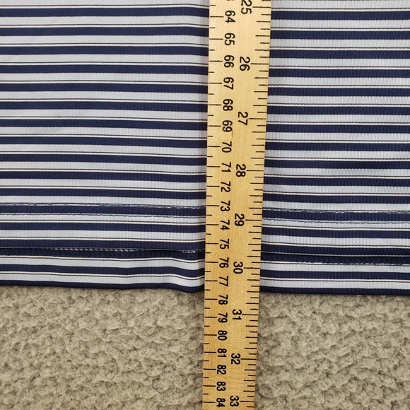 Callaway Shirt Mens Large Blue Striped Polo Golf Short Sleeve Walmart Opti Dri - Picture 14 of 15